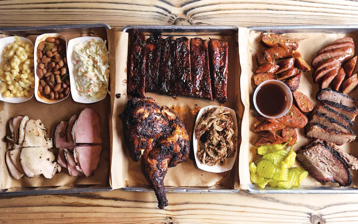 Hutchin's BBQ near our McKinney townhomes for rent