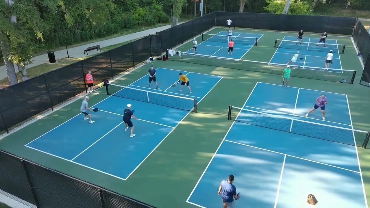 Finch Pickleball near our McKinney townhomes for rent