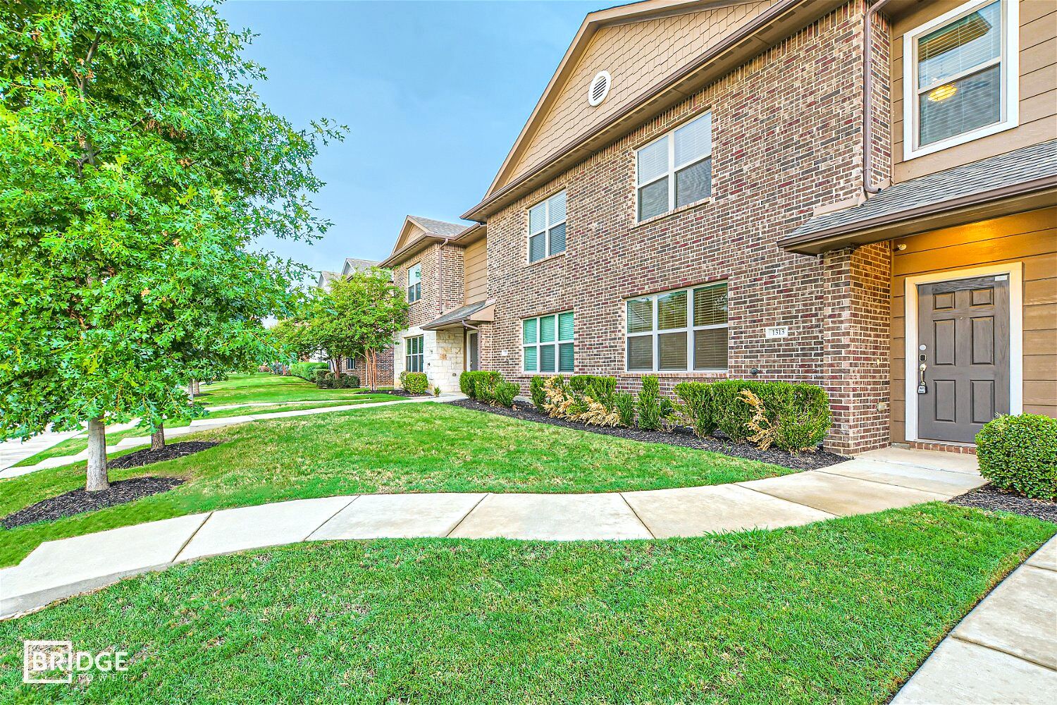 An exterior photo of a Lewisville Townhome for rent