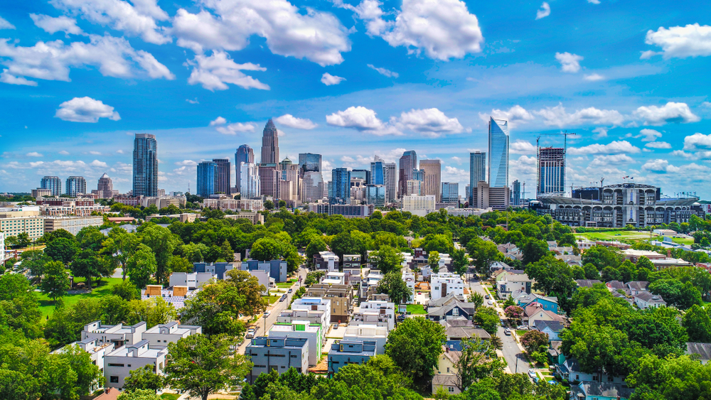 An expansive photo of downtown Charlotte, North Carolina
