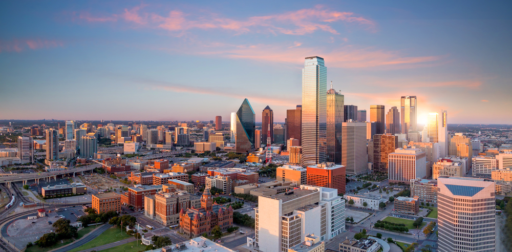 Dallas, Texas at sunset